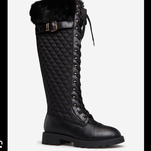 Kalima quilted faux leather boots - Picture 6 of 13